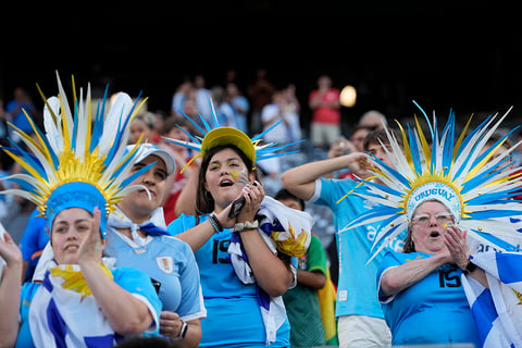 Uruguay football fans